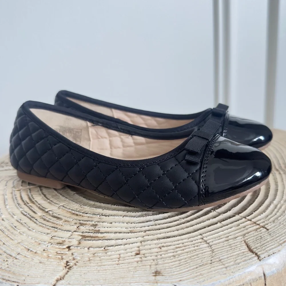 Dream Pairs Girl's Dress Shoes Black Ballet Flats Size 1